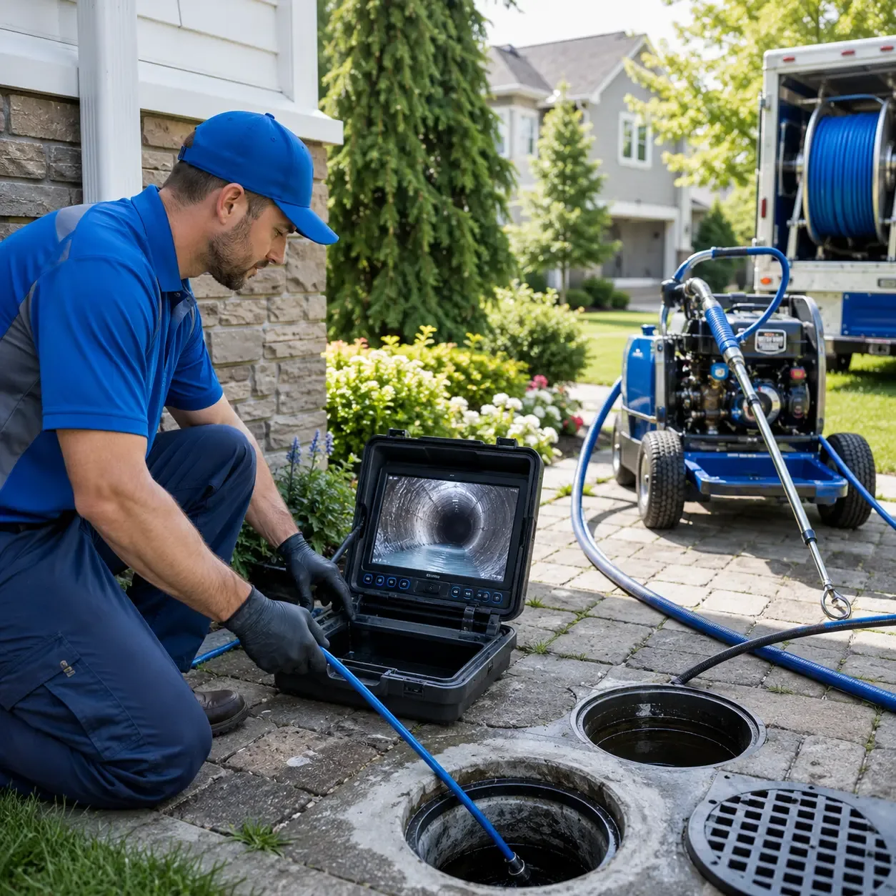 Outdoor drain cleaning professionals serving Navasota, TX
